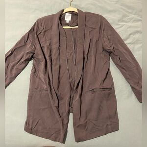 Gray lavender light work blazer